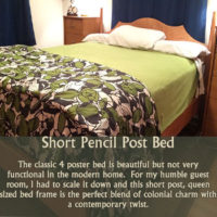 Short Pencil Post Bed