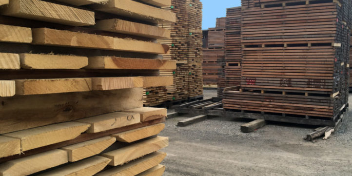 lumber stacks