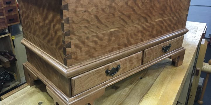 Curly Cherry Blanket Chest