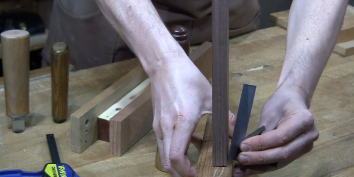 fixing off square tenons